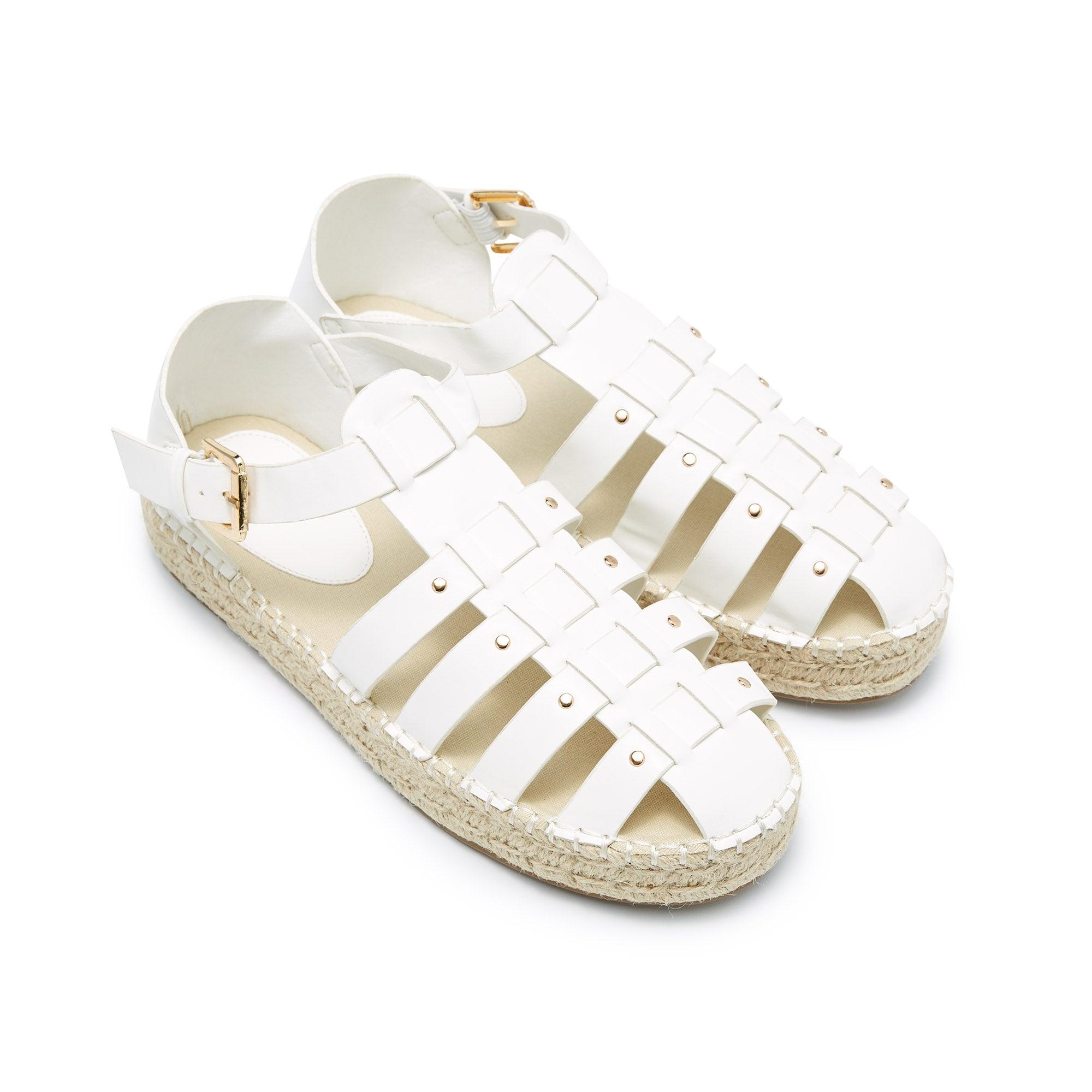 Eiko Espadrille Shoes White - Jelly Bunny Thailand Official Online Store