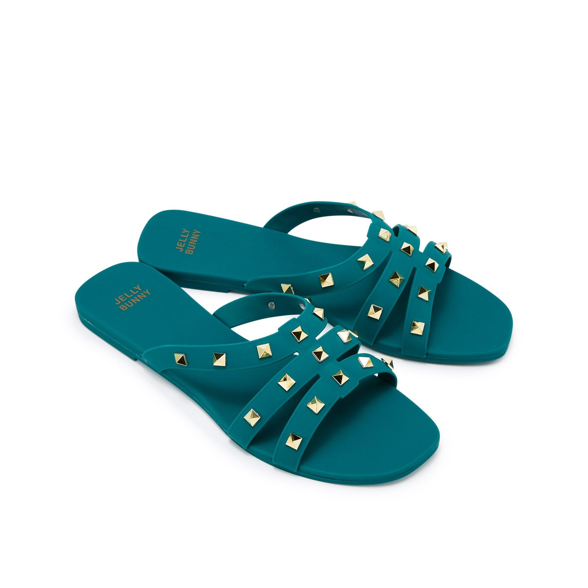 Sayu Encrusted Flats Sandals - Jelly Bunny TH