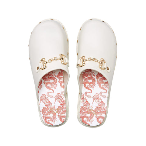 Benedetto Dragon Scale Flats Sandals - Jelly Bunny TH