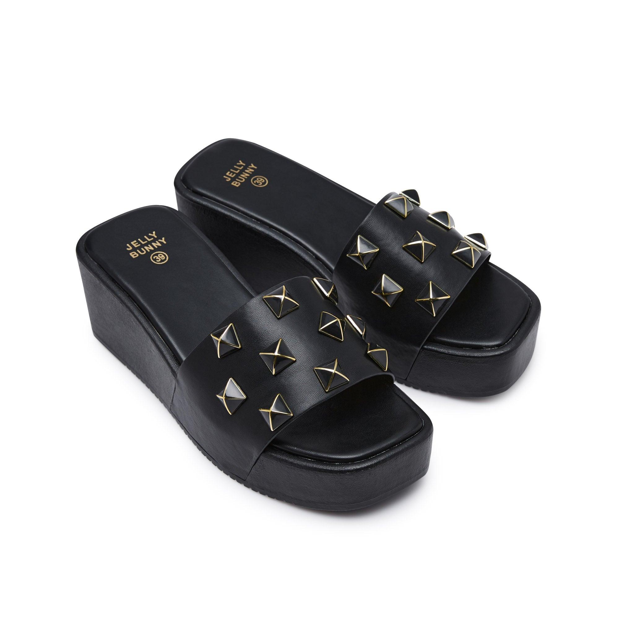 Irvine Slip-On Sandals Black - Jelly Bunny Thailand Official Online Store