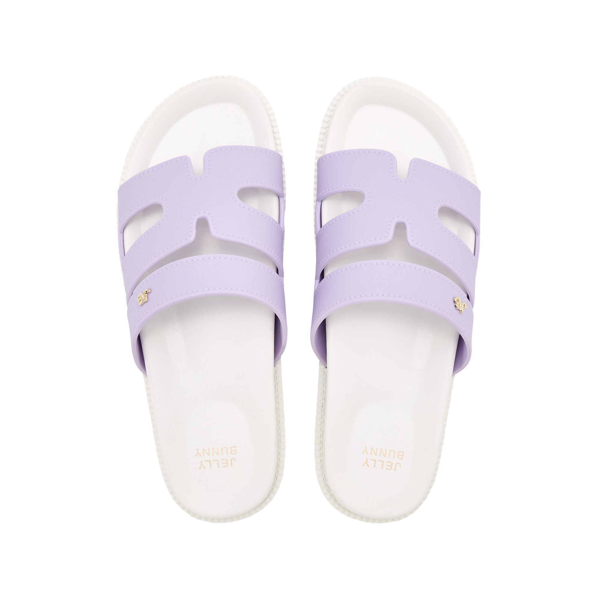 Sena Plain Flat Sandals Purple