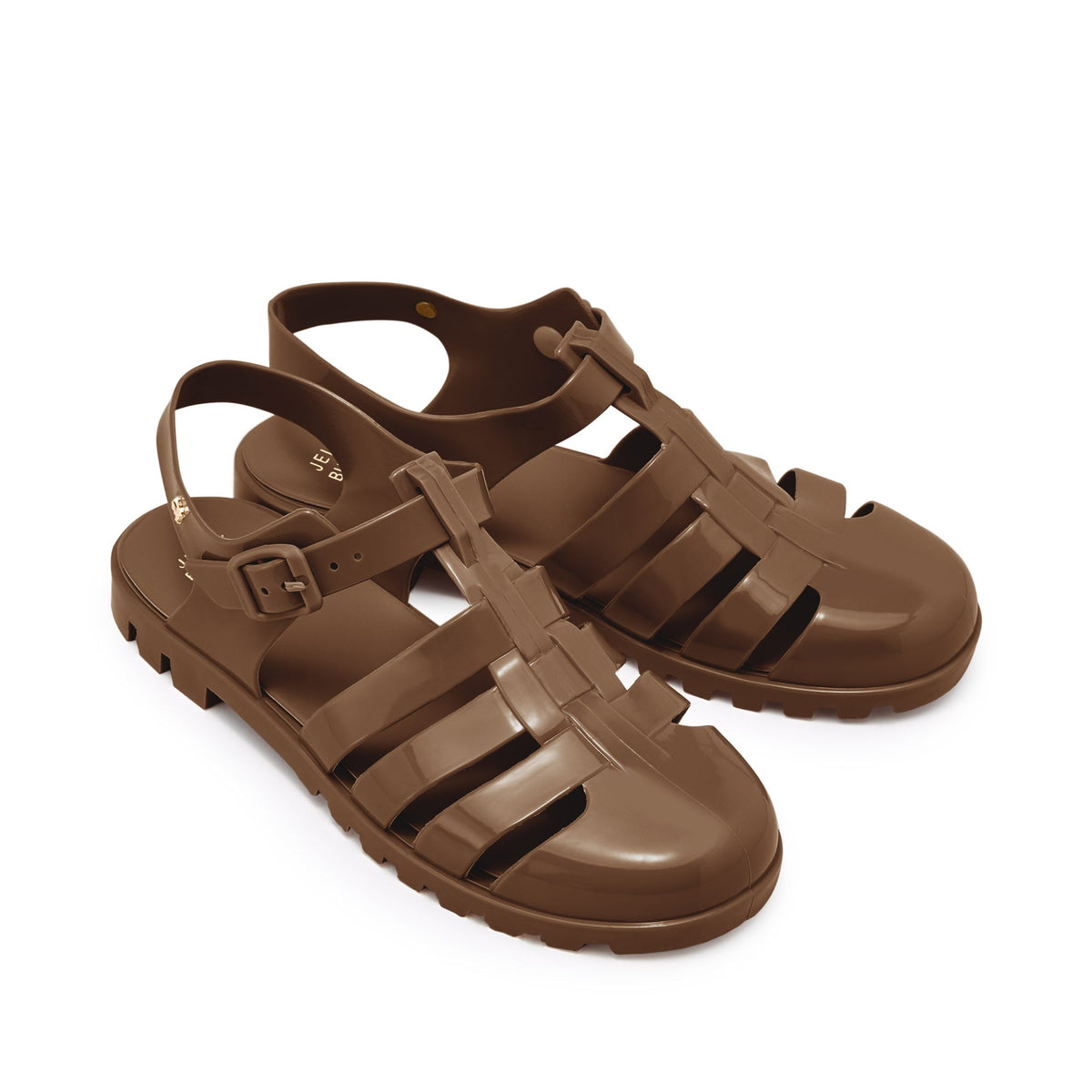 รองเท้ารัดส้น Nasia Plain Brown