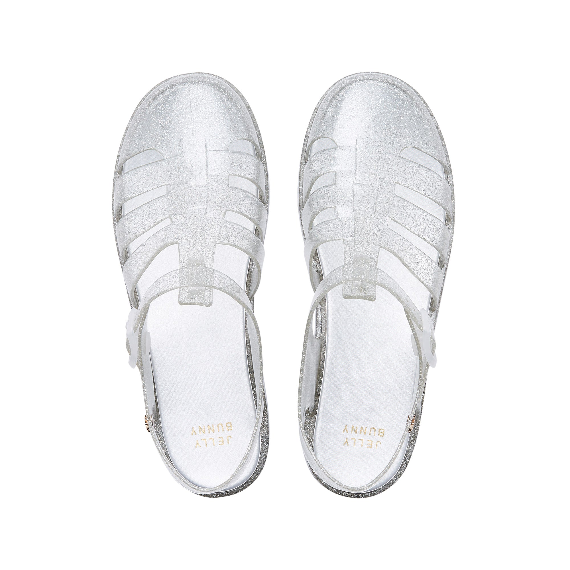 Nasia Plain Flat Sandals Silver