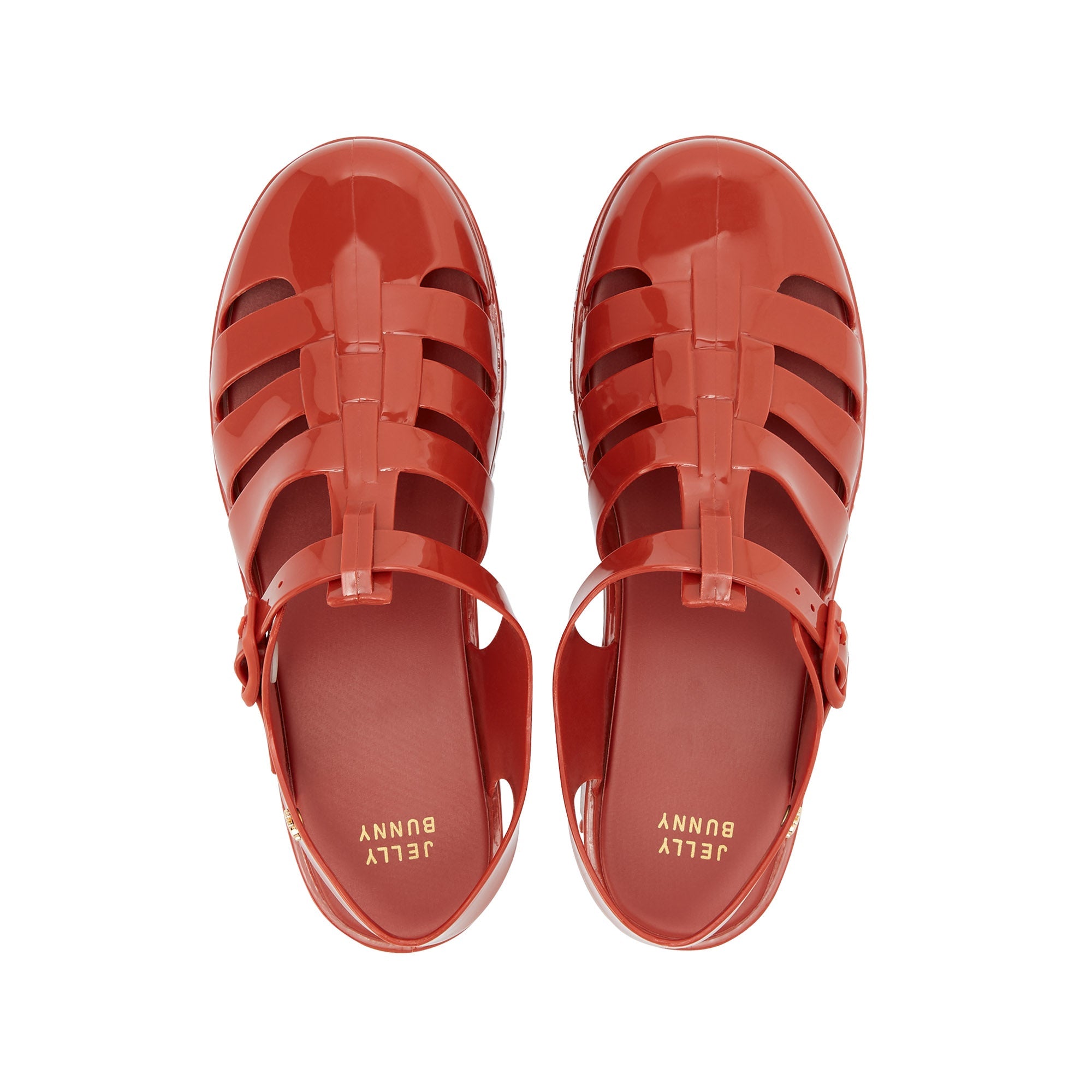 รองเท้ารัดส้น Nasia Plain Patent Red