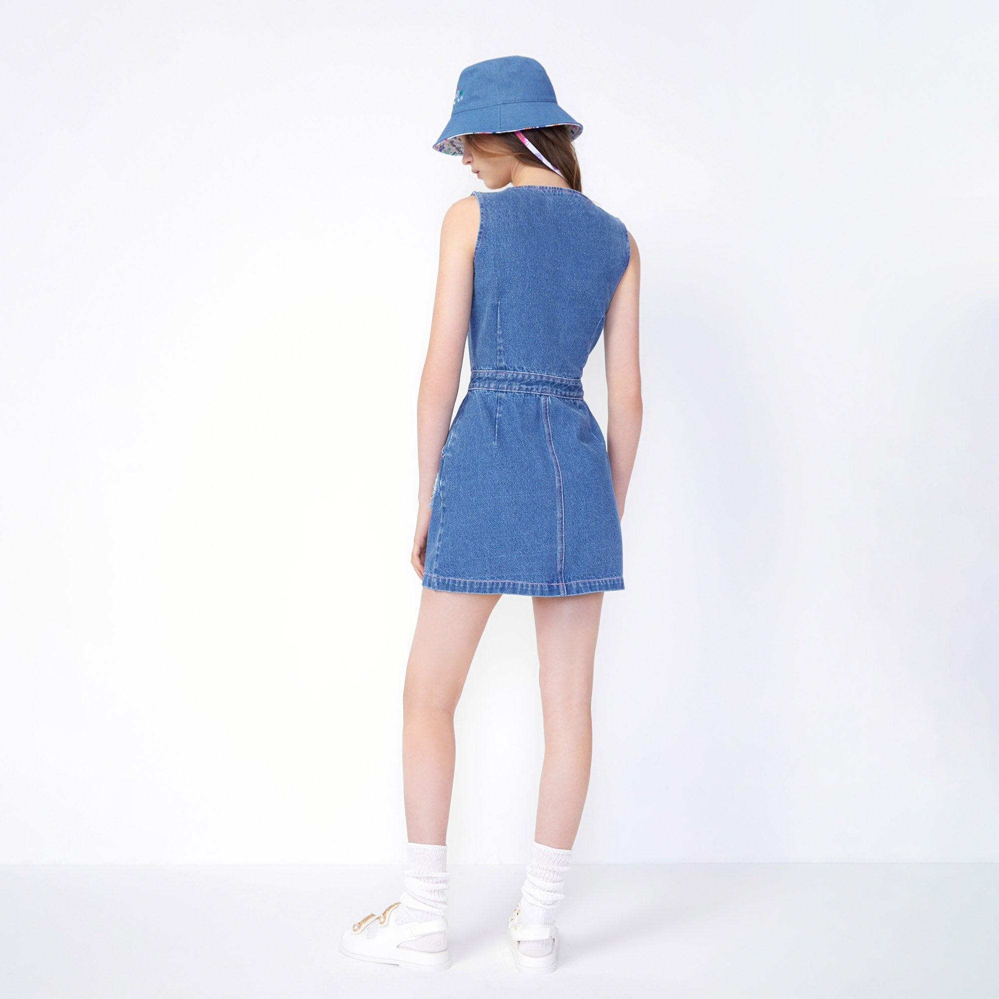 Mini Denim Heart Dress Blue - Jelly Bunny Thailand Official Online Store