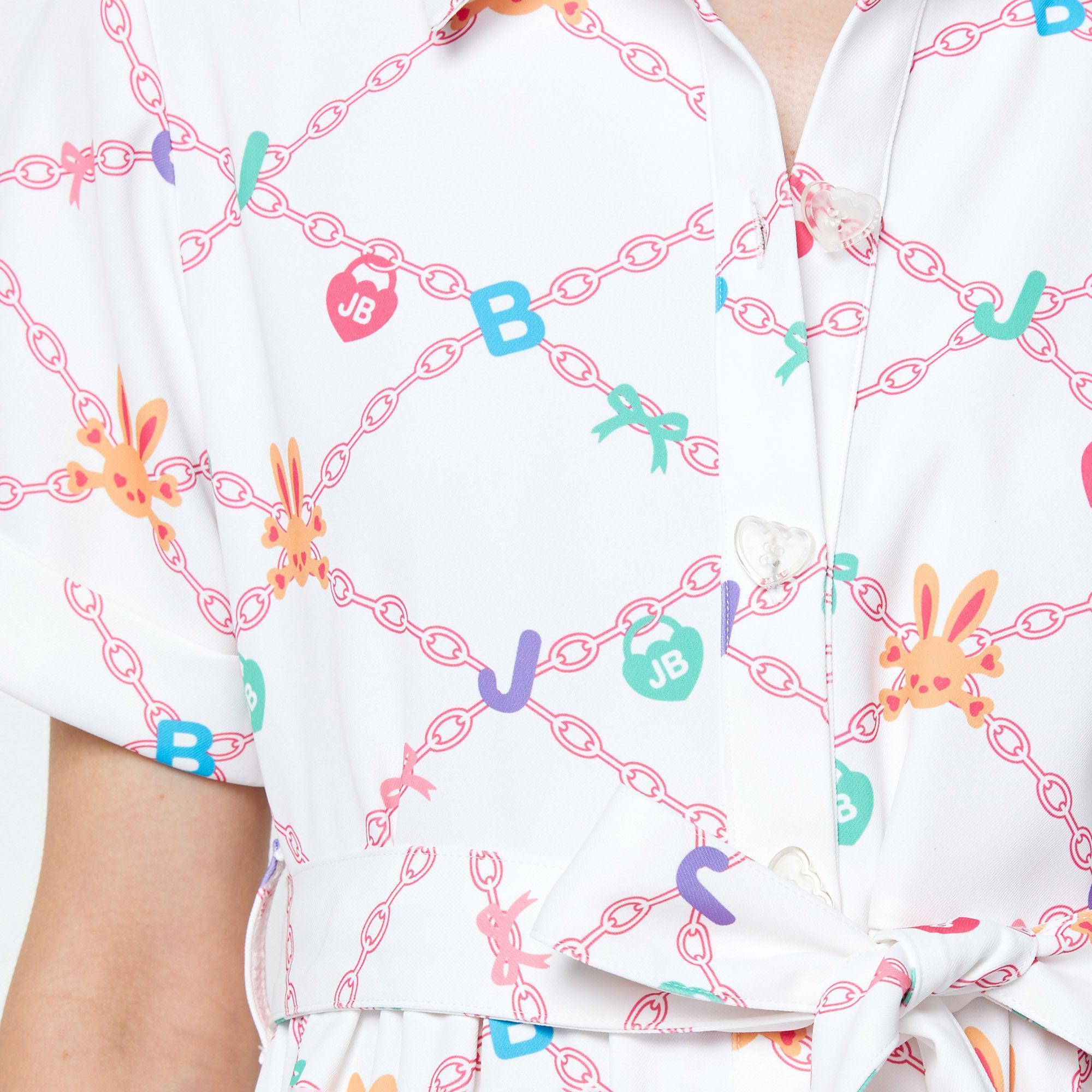 Sweet Bunny Chain Shirt Dress Multi Color - Jelly Bunny Thailand Official Online Store