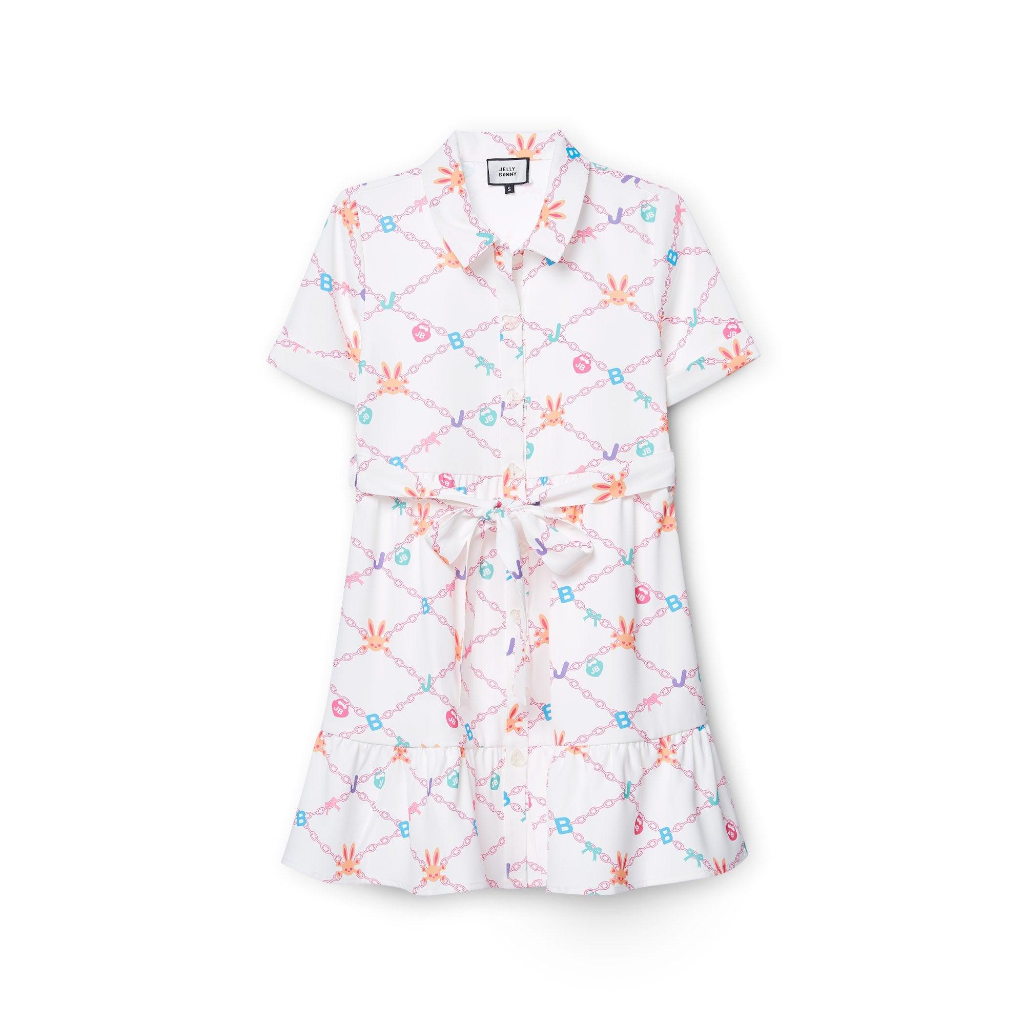 Sweet Bunny Chain Shirt Dress Multi Color - Jelly Bunny Thailand Official Online Store