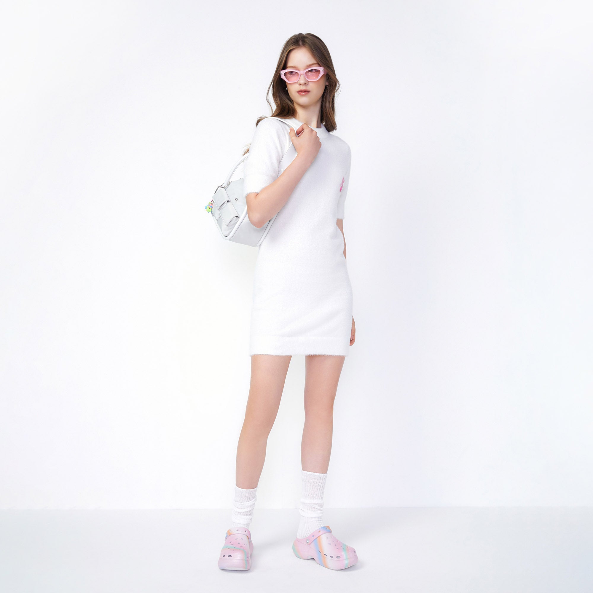 Mini Sheath Bunny Dress White - Jelly Bunny Thailand Official Online Store