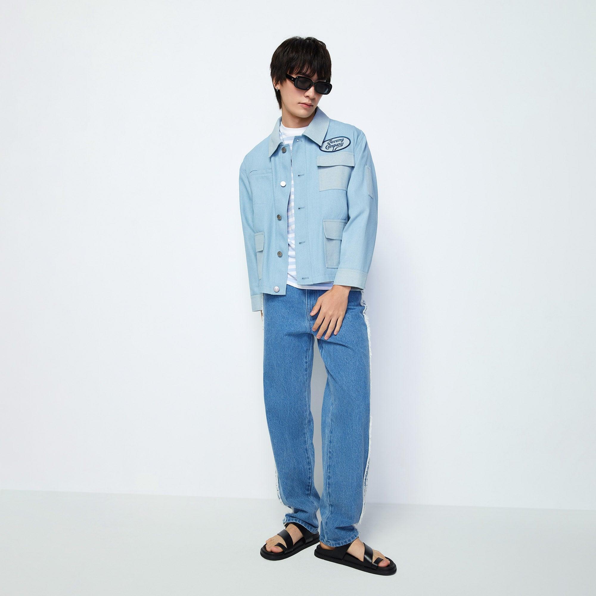 Jeremy Company Denim Jacket Blue - Jelly Bunny Thailand Official Online Store