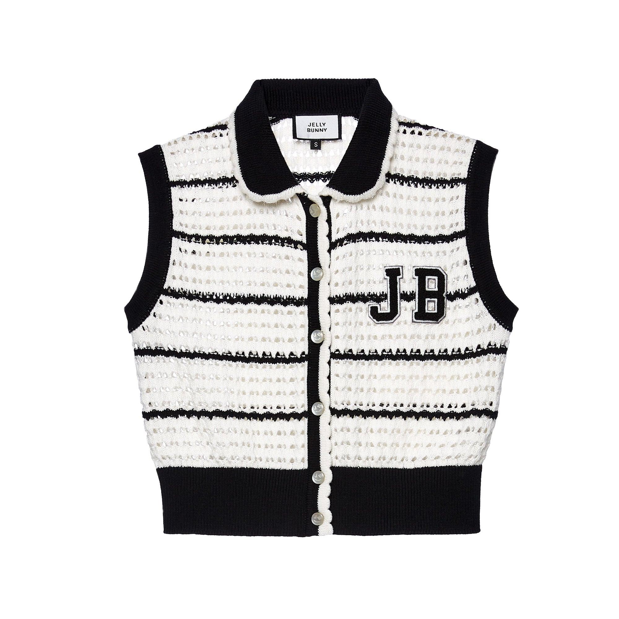 Vivienne Broderie Crop Vest Multi Color - Jelly Bunny Thailand Official Online Store