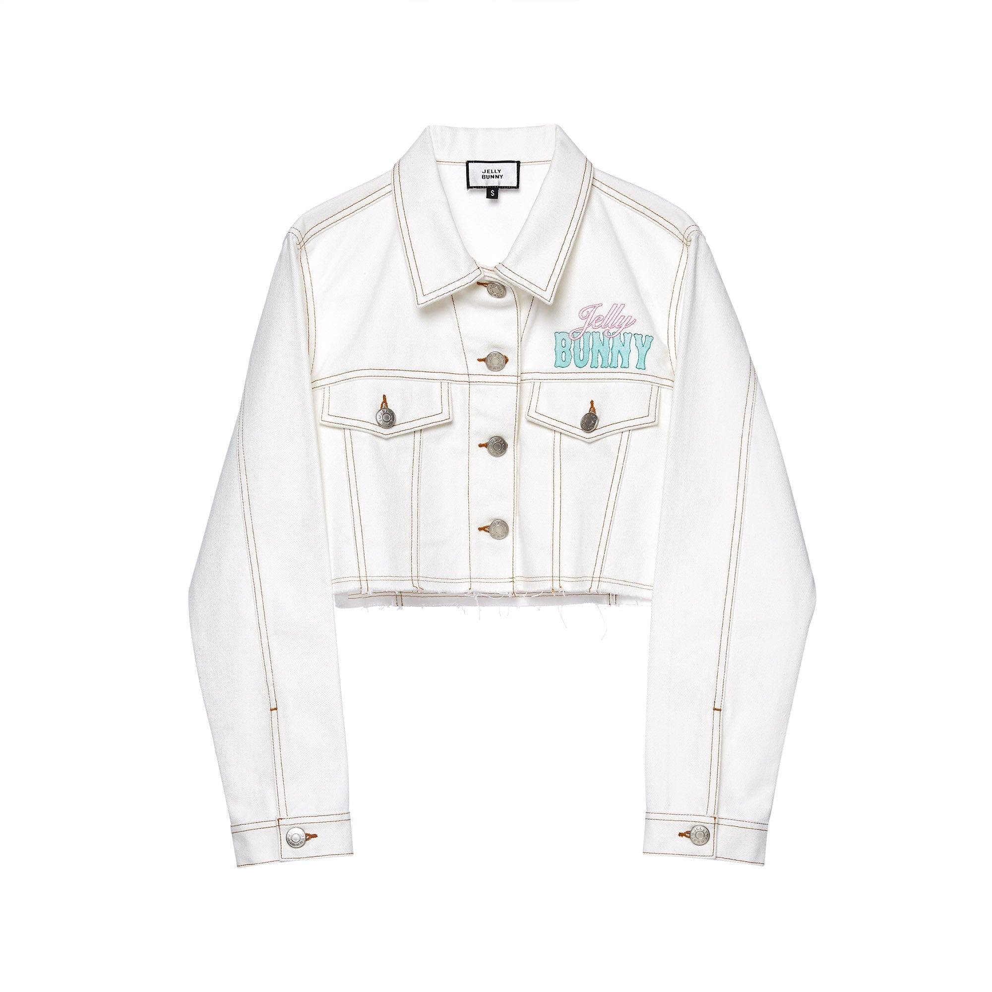 Starlight Kitty Cat Cropped Jacket White - Jelly Bunny Thailand Official Online Store