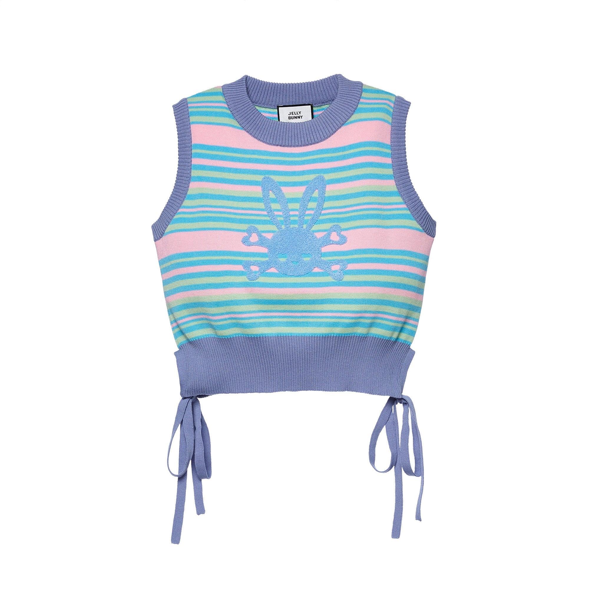 Skull Bunny Striped Vest Multi Color - Jelly Bunny Thailand Official Online Store