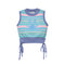 Skull Bunny Striped Vest Multi Color