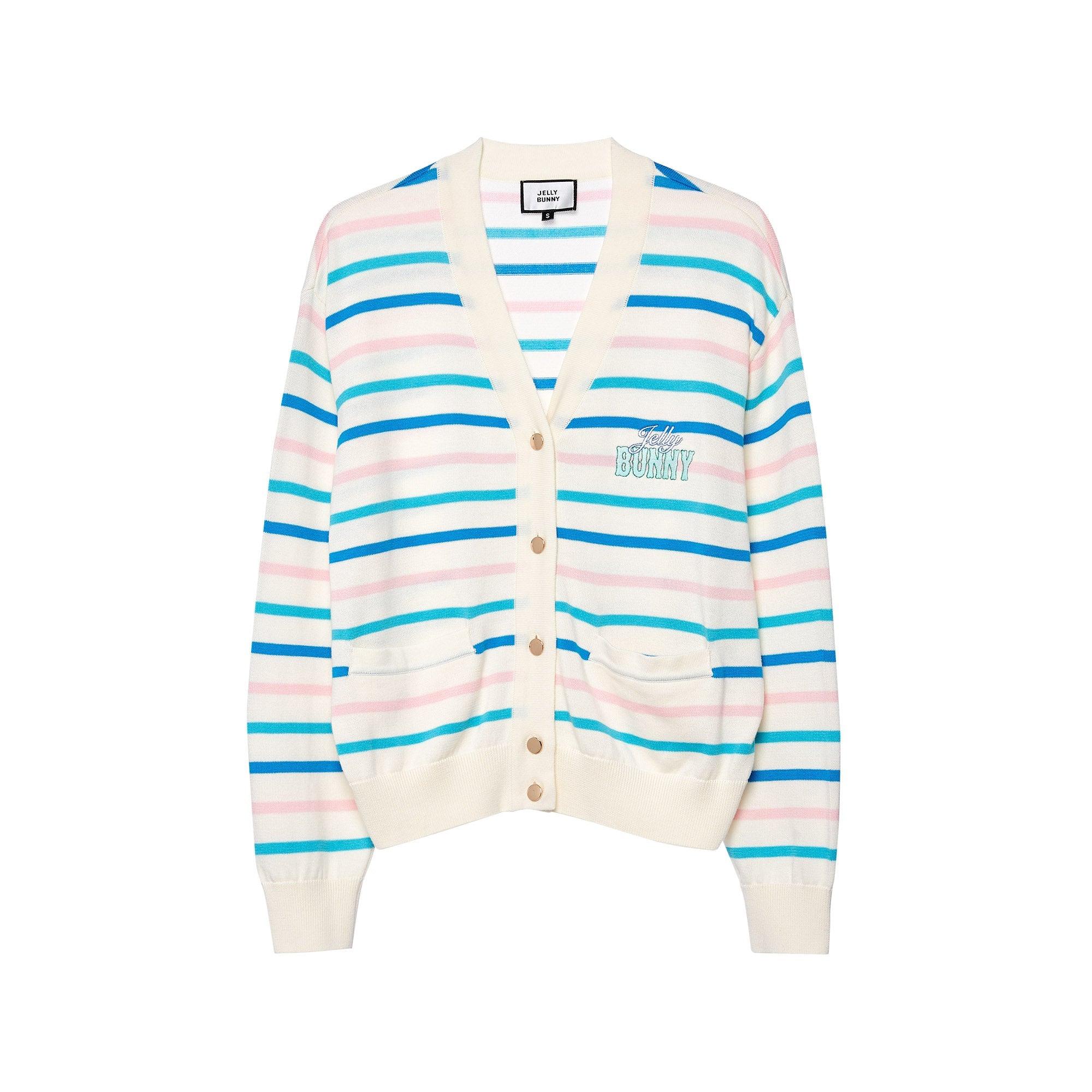 Lila Striped Cardigan Multi Color - Jelly Bunny Thailand Official Online Store