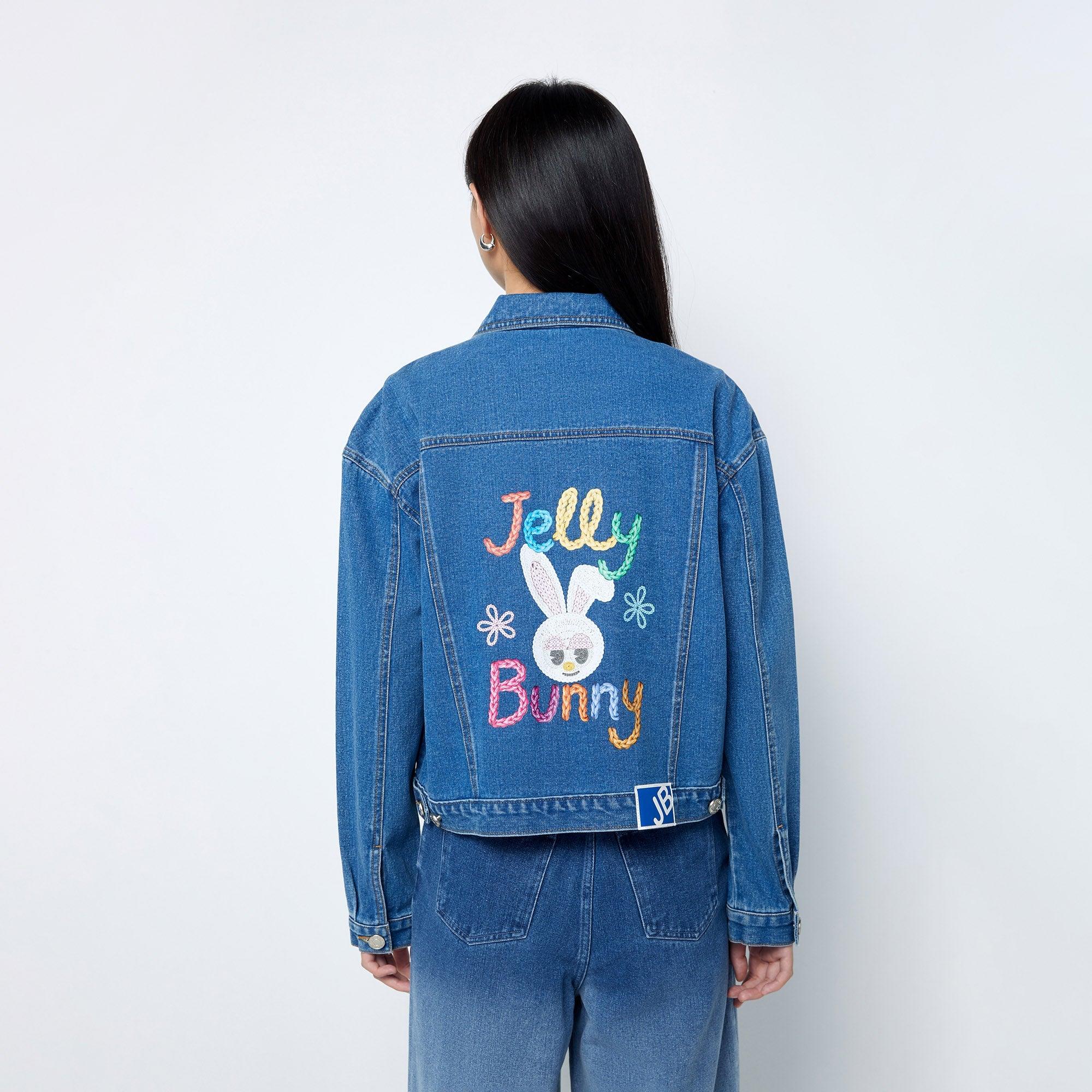 Printed Denim Jacket Craftman Studio Blue - Jelly Bunny Thailand Official Online Store