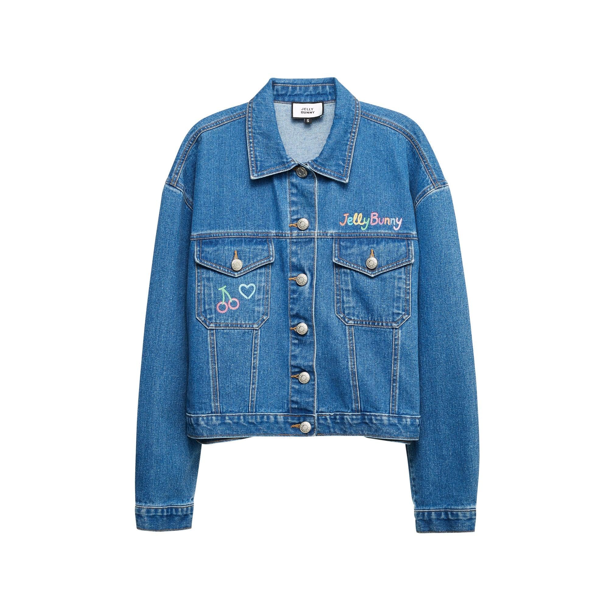 Printed Denim Jacket Craftman Studio Blue - Jelly Bunny Thailand Official Online Store