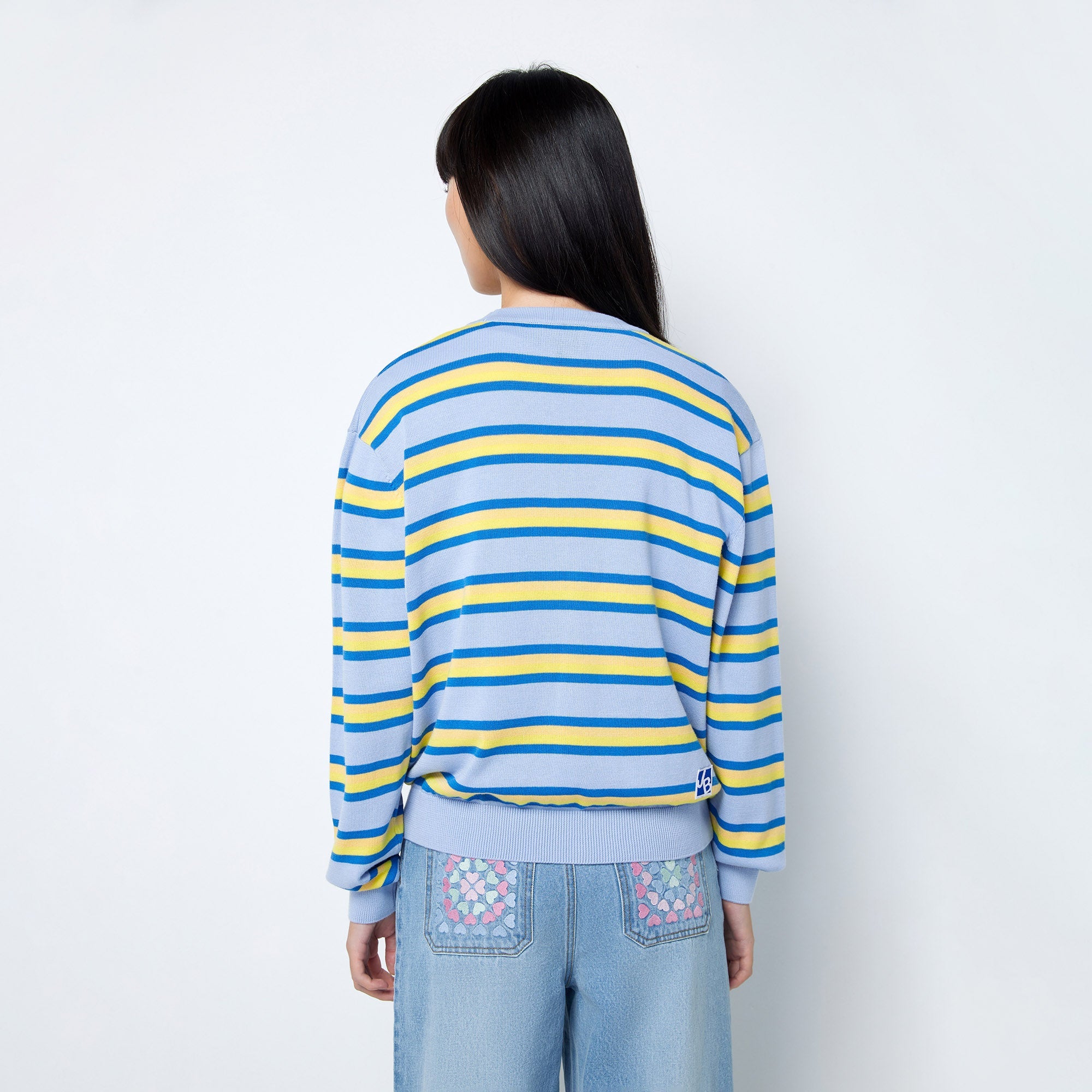 Jb Vibrant Striped Cardigan Multi Color