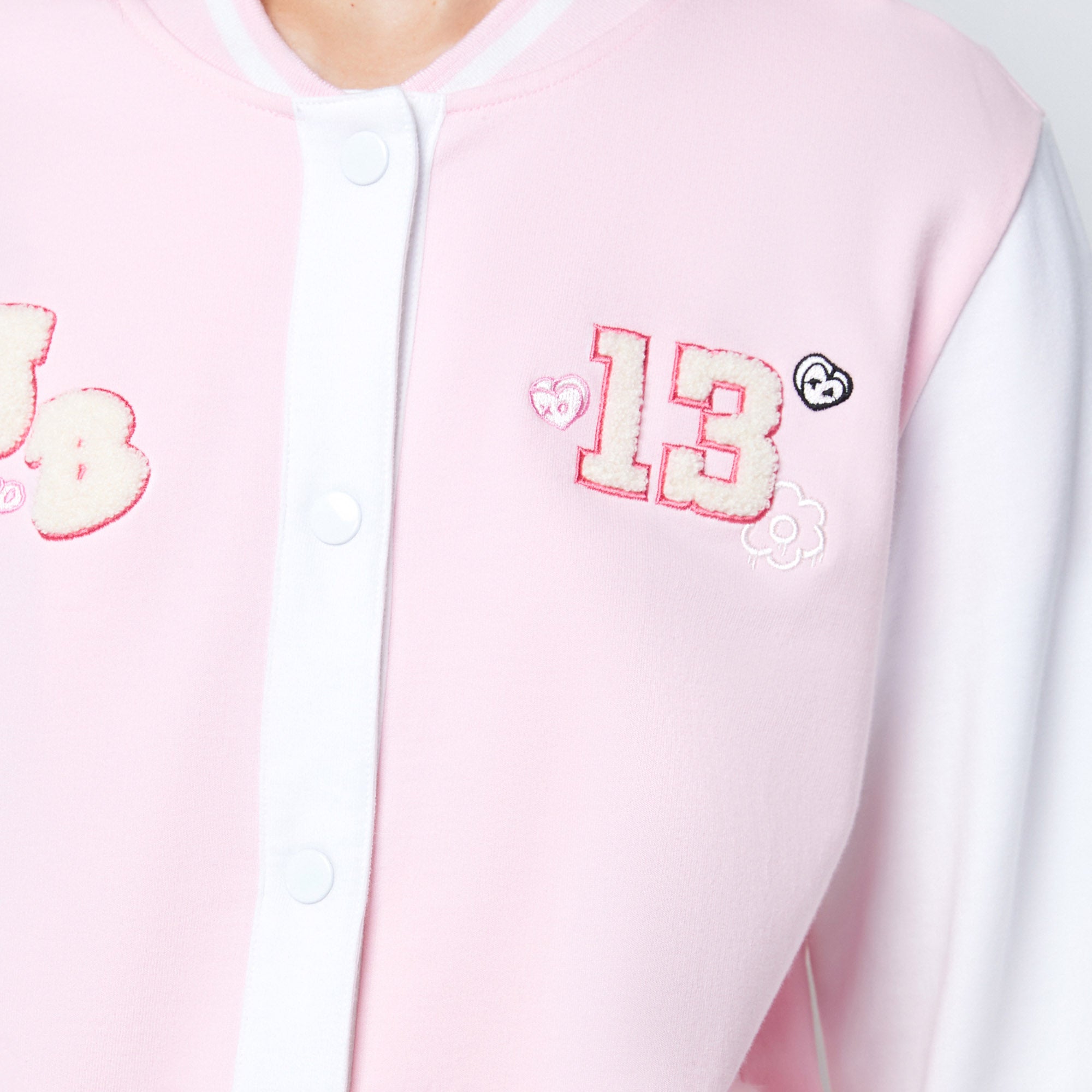 Jb Sweet Street Baseball Jacket Pink