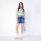 Denim Heart Shorts Blue