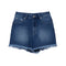 Denim Heart Shorts Blue