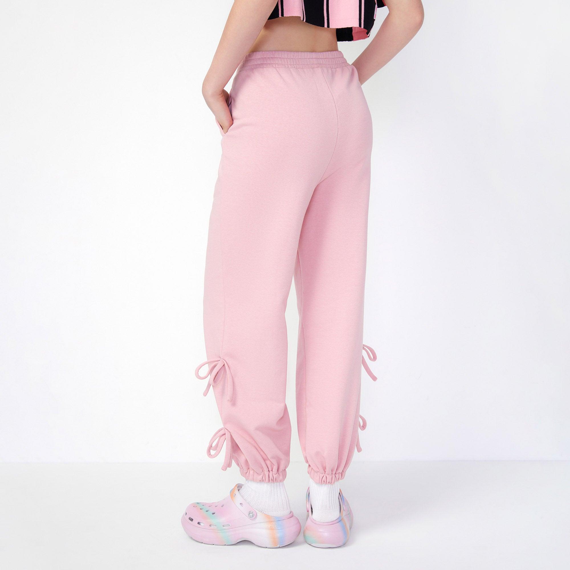 Ribbon Comfort Joggers Pink - Jelly Bunny Thailand Official Online Store