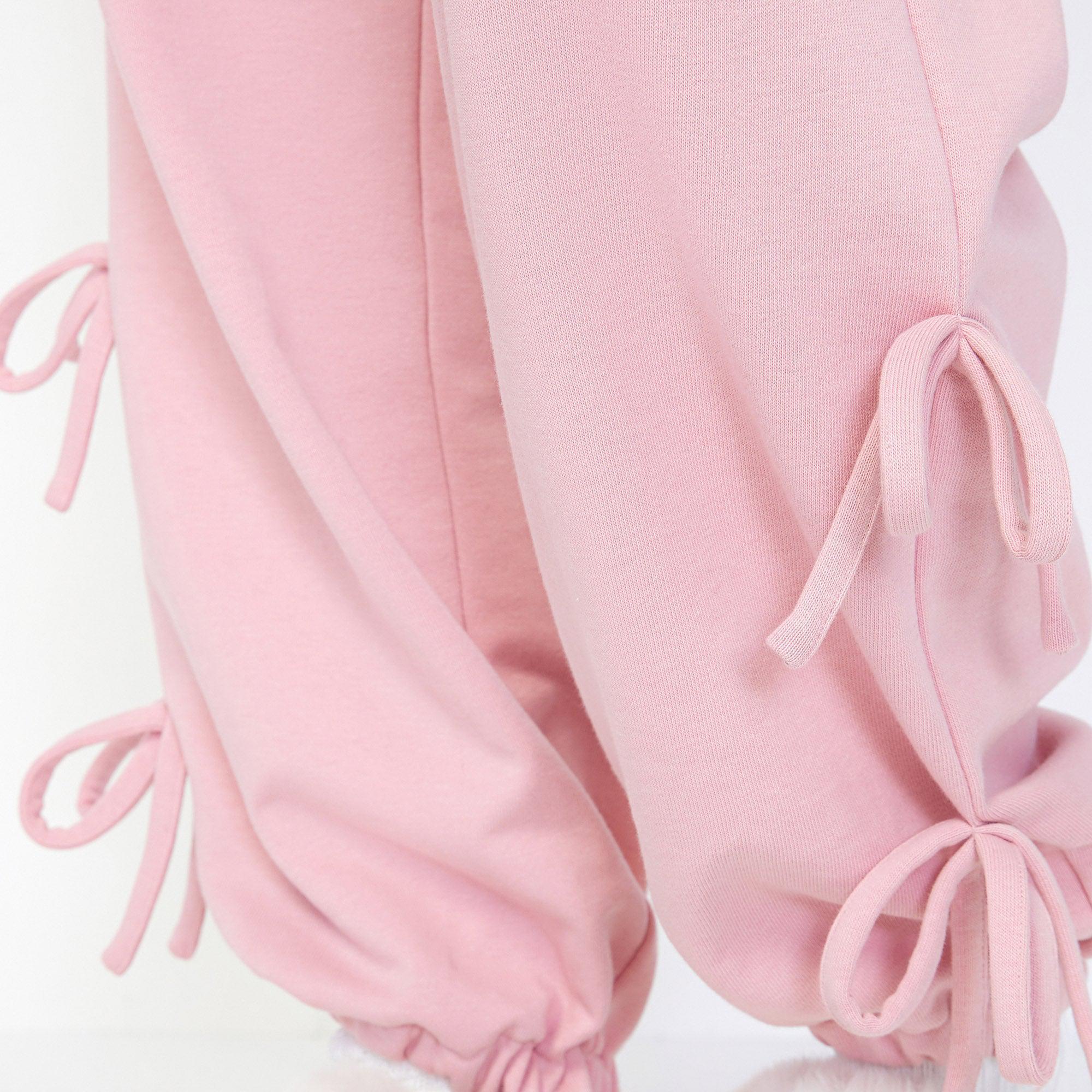 Ribbon Comfort Joggers Pink - Jelly Bunny Thailand Official Online Store