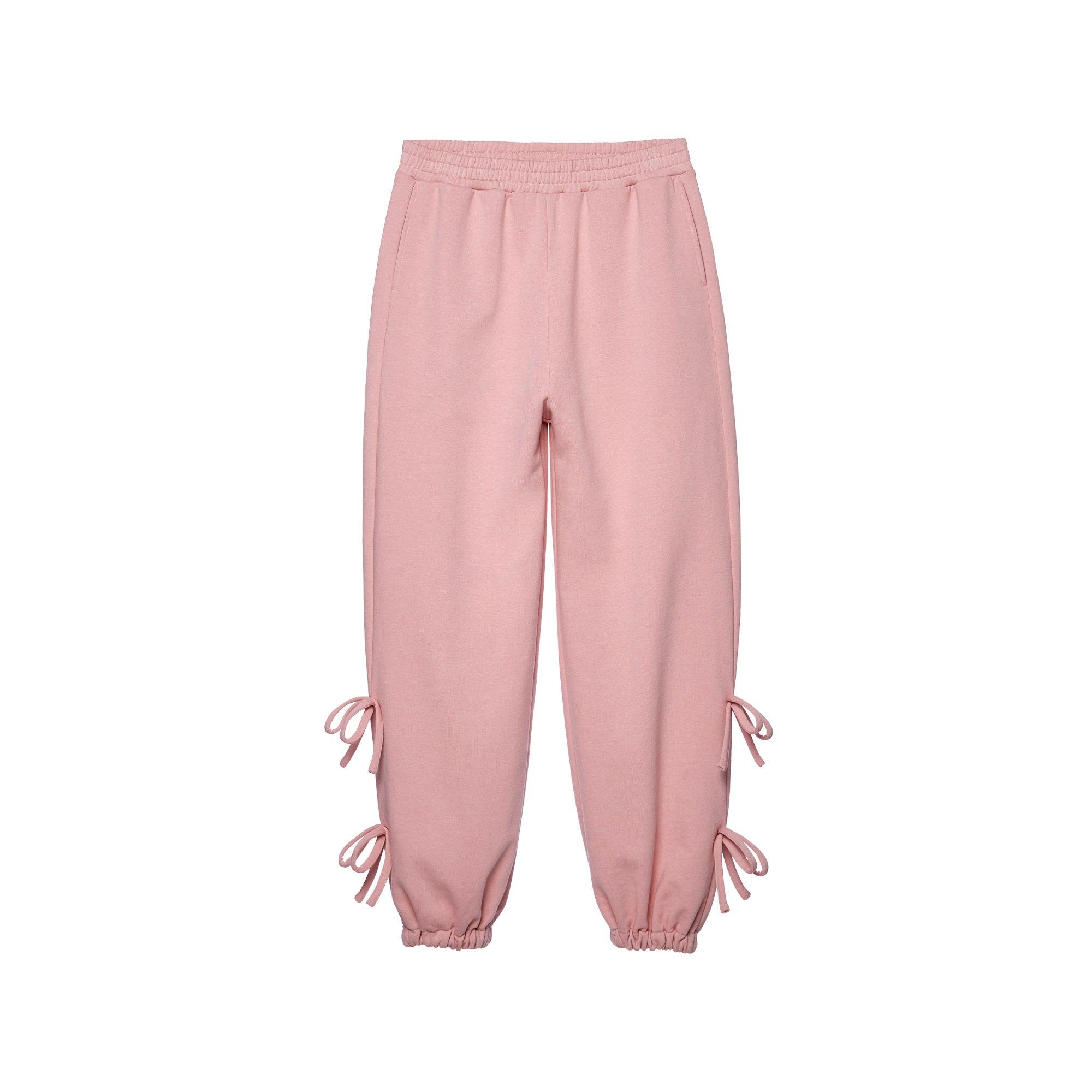 Ribbon Comfort Joggers Pink - Jelly Bunny Thailand Official Online Store