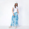 Wide-Leg Tie-Dyed Cargo Pants Multi Color