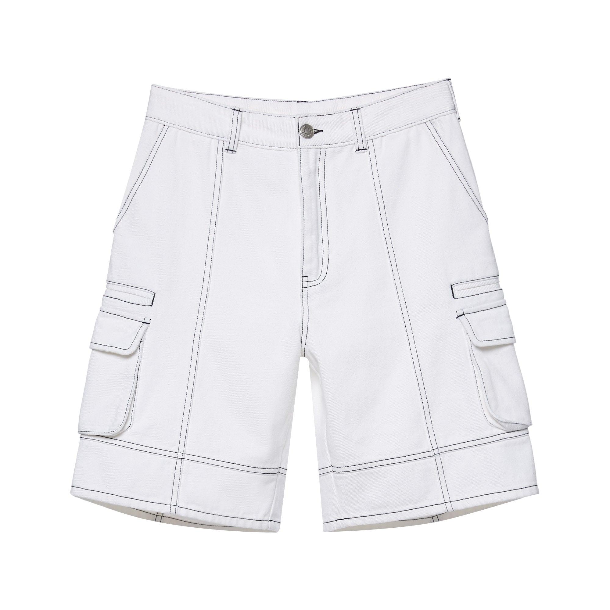 Short Cargo Pants Artistic Expression White - Jelly Bunny Thailand Official Online Store