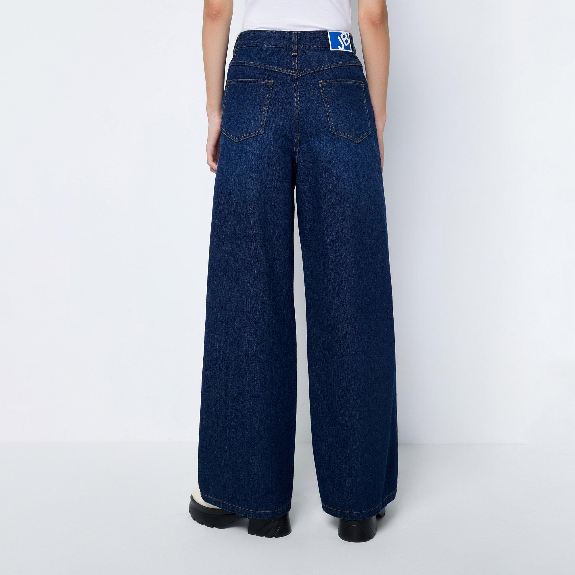 Embroidered Loose-Fit Flair Jeans Craftman Studio Blue - Jelly Bunny Thailand Official Online Store