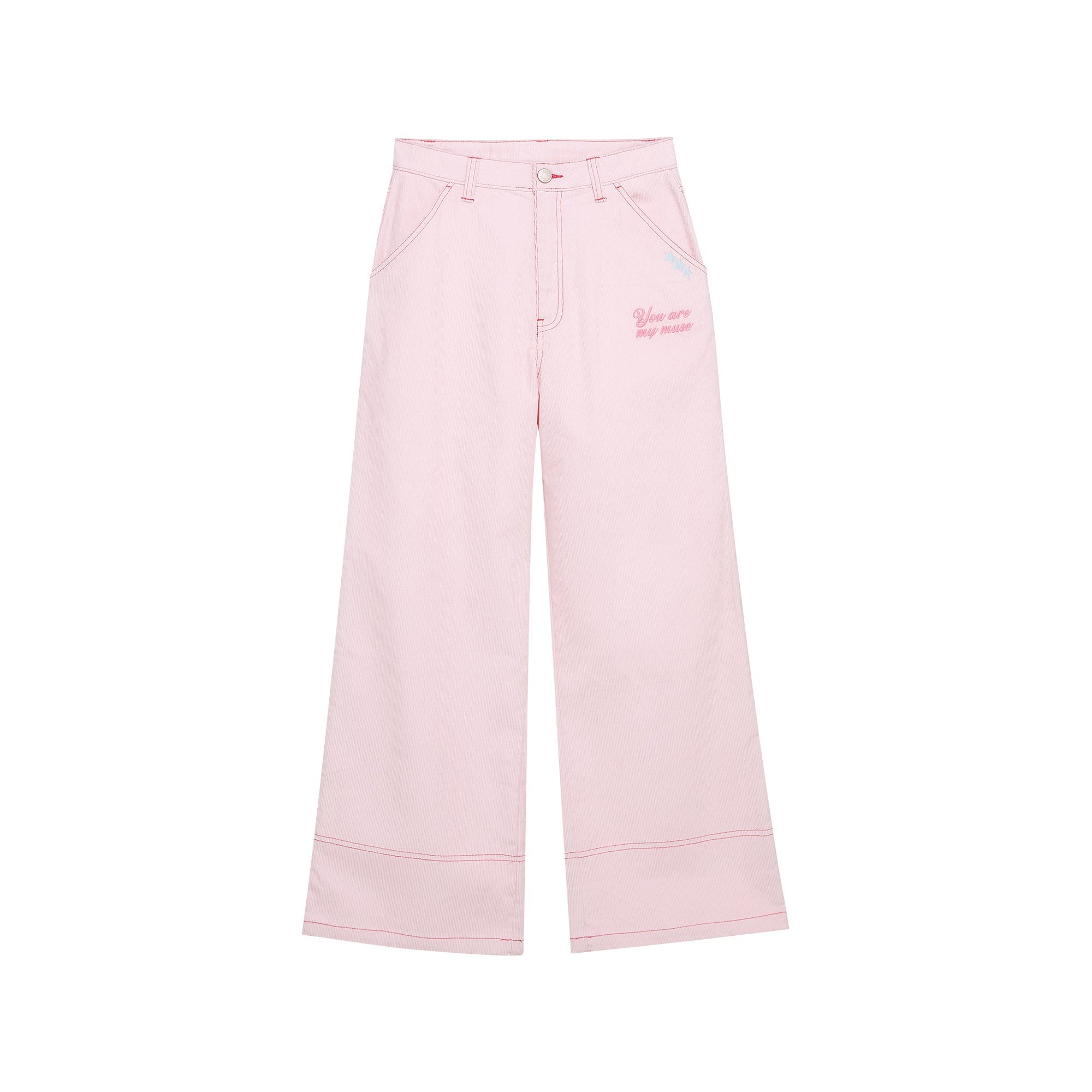 Jb My Muse Corduroy Wide Leg Pants Pink