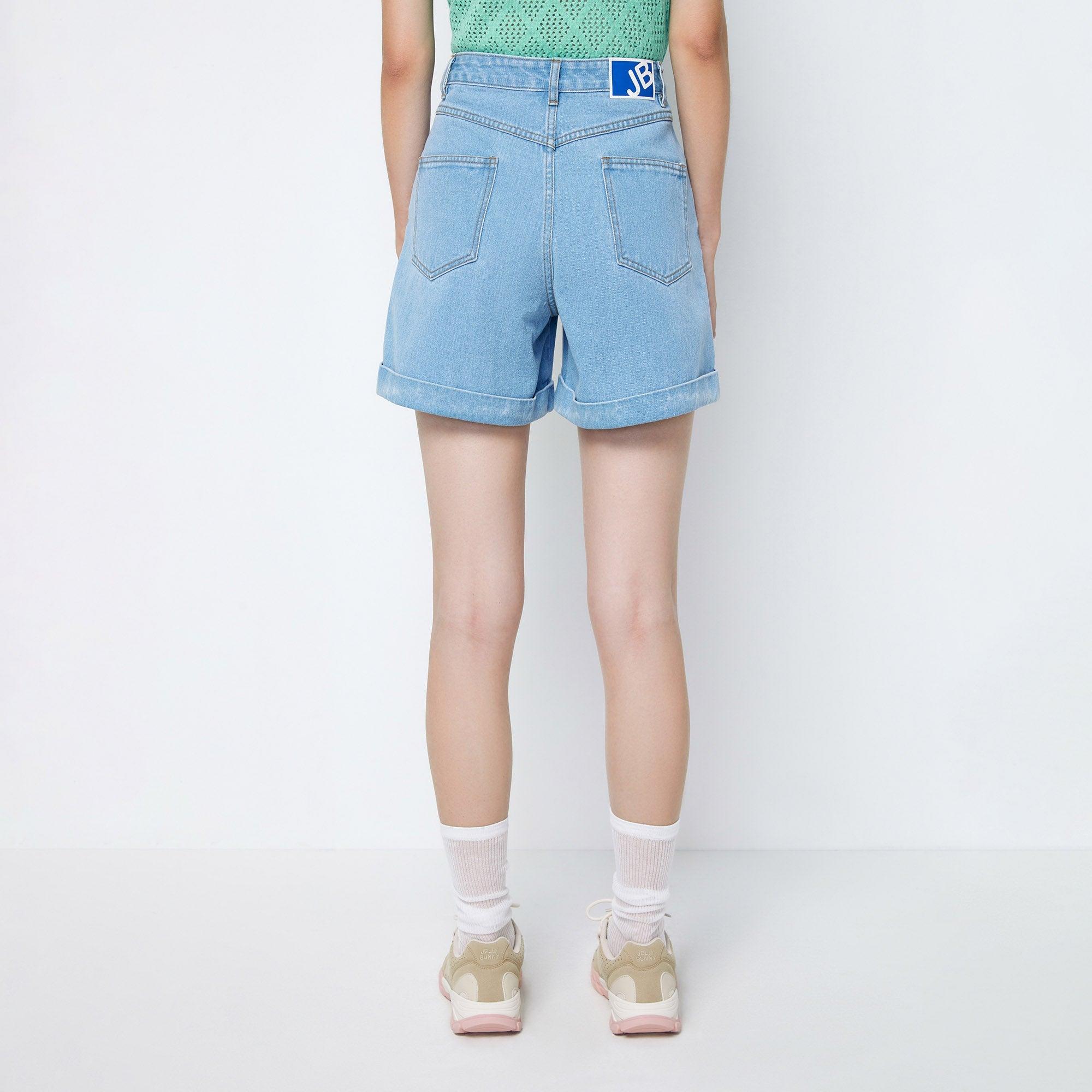 Adorable Button Denim Shorts Blue - Jelly Bunny Thailand Official Online Store