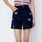 8-Bit Corduroy Shorts Navy