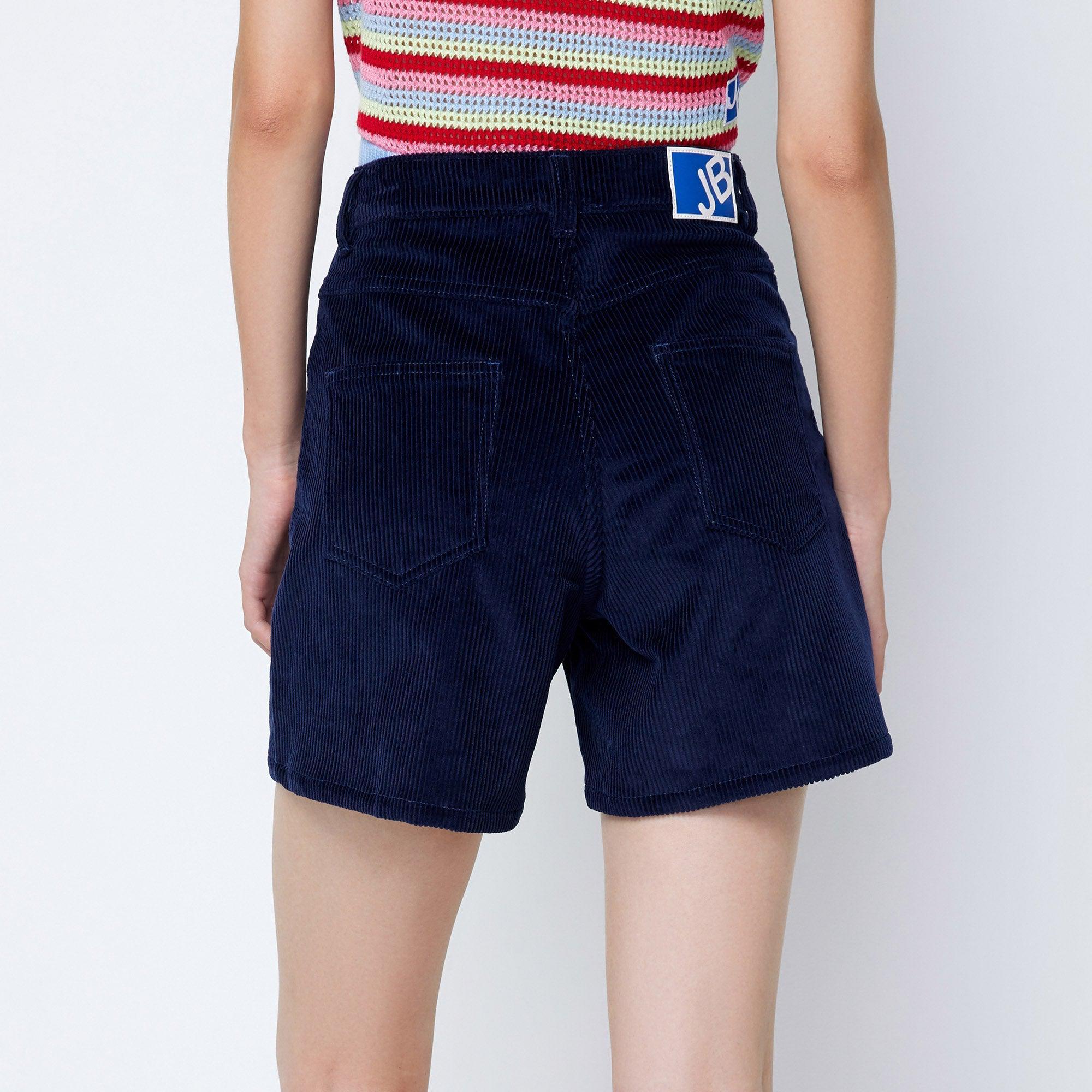 8-Bit Corduroy Shorts Navy - Jelly Bunny Thailand Official Online Store