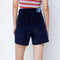 8-Bit Corduroy Shorts Navy