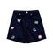 8-Bit Corduroy Shorts Navy