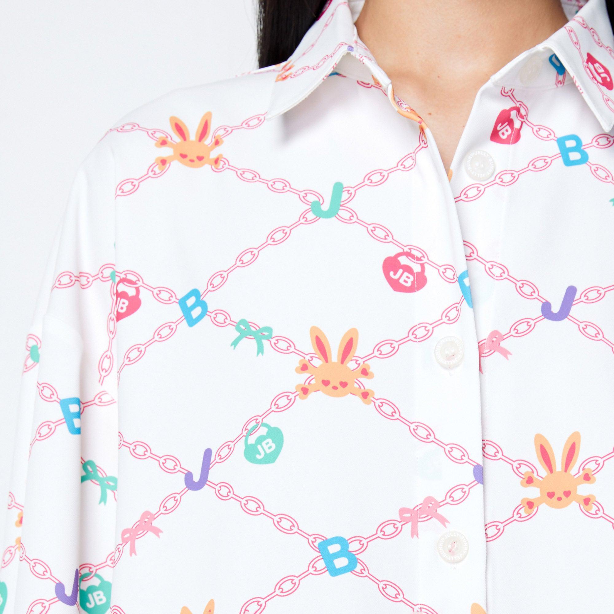 Sweet Bunny Chain Shirt Multi Color - Jelly Bunny Thailand Official Online Store