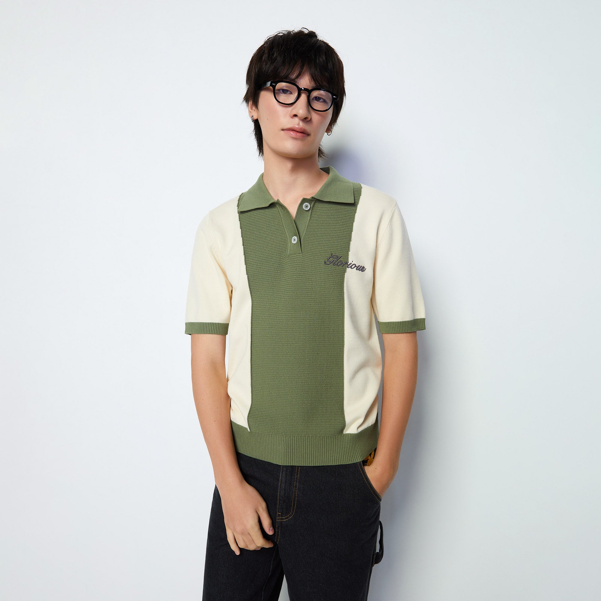 Layered Polo Shirt Multi Color