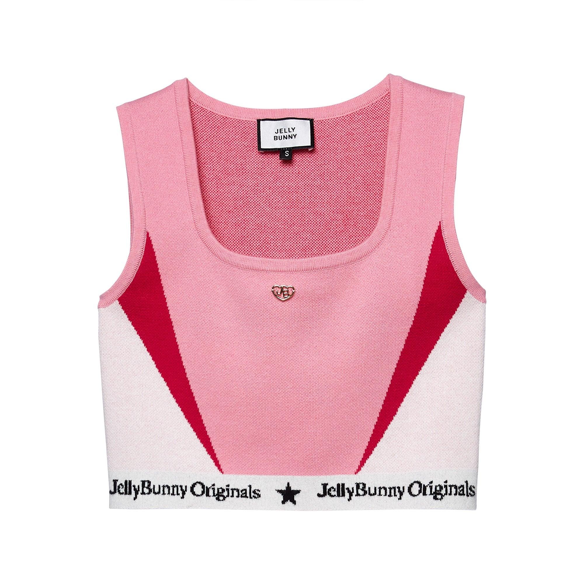 Varleria Crop Tank Top Pink - Jelly Bunny Thailand Official Online Store