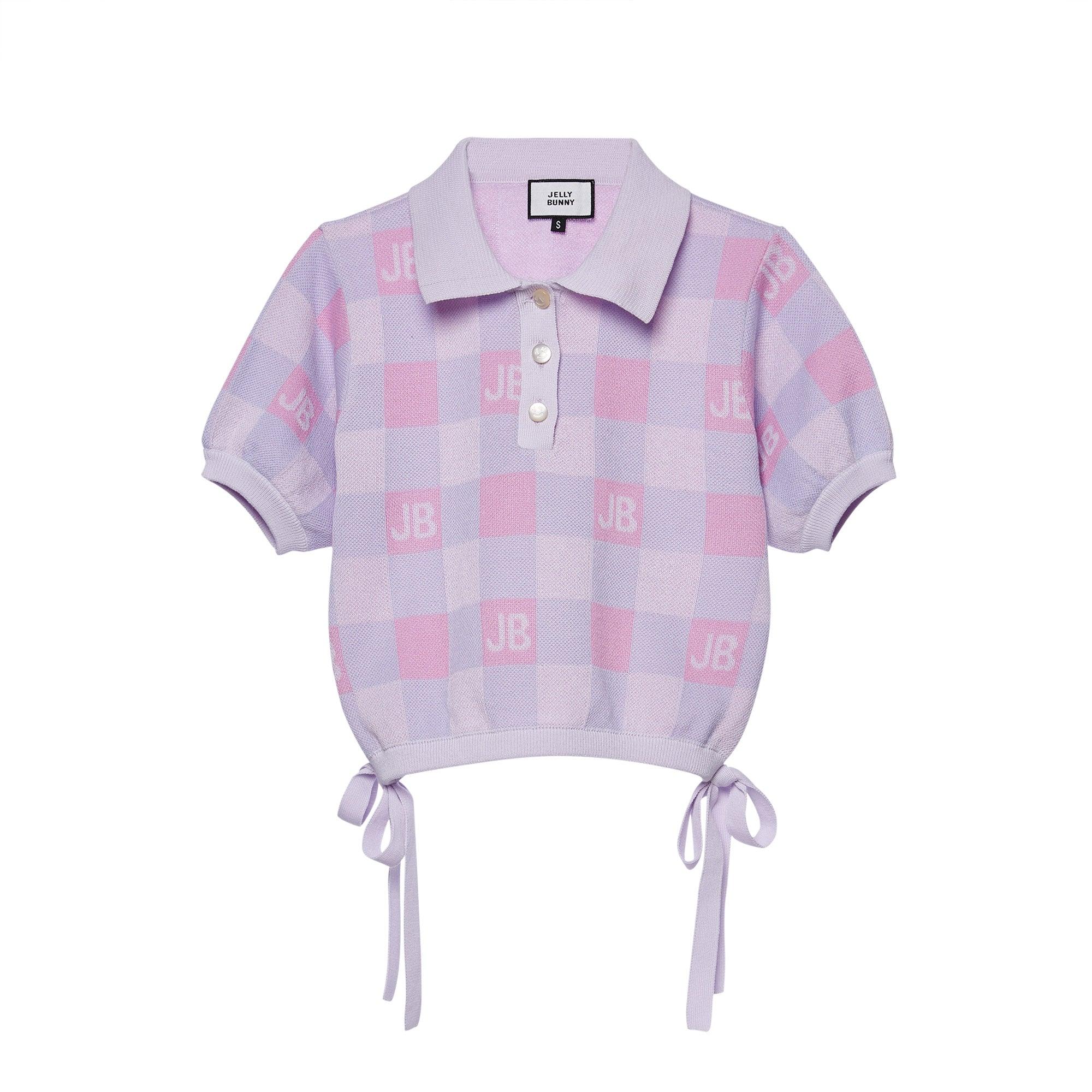 Shortsleeves Chequered Blouse Multi Color - Jelly Bunny Thailand Official Online Store