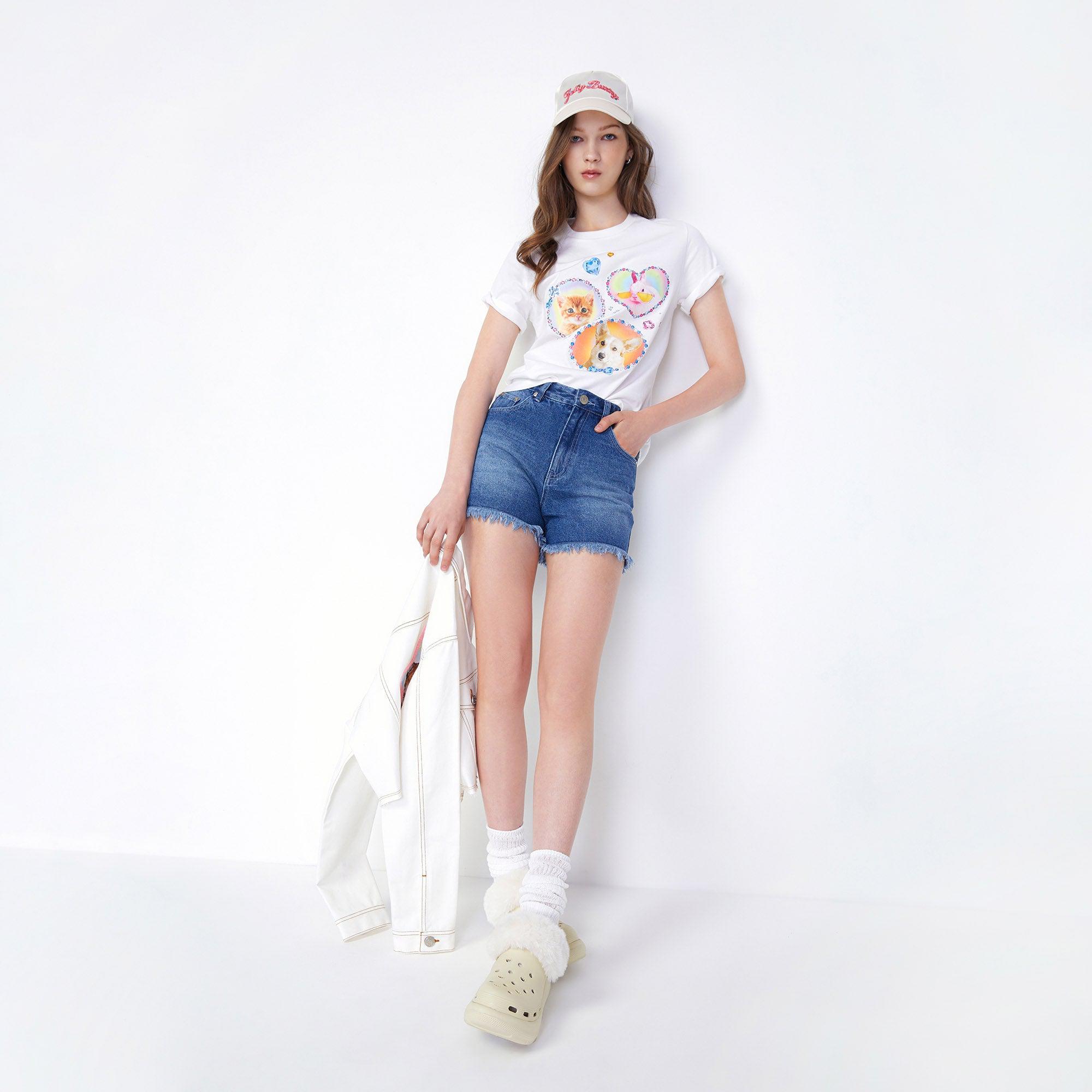 Classic Bunny And Friends Tee White - Jelly Bunny Thailand Official Online Store