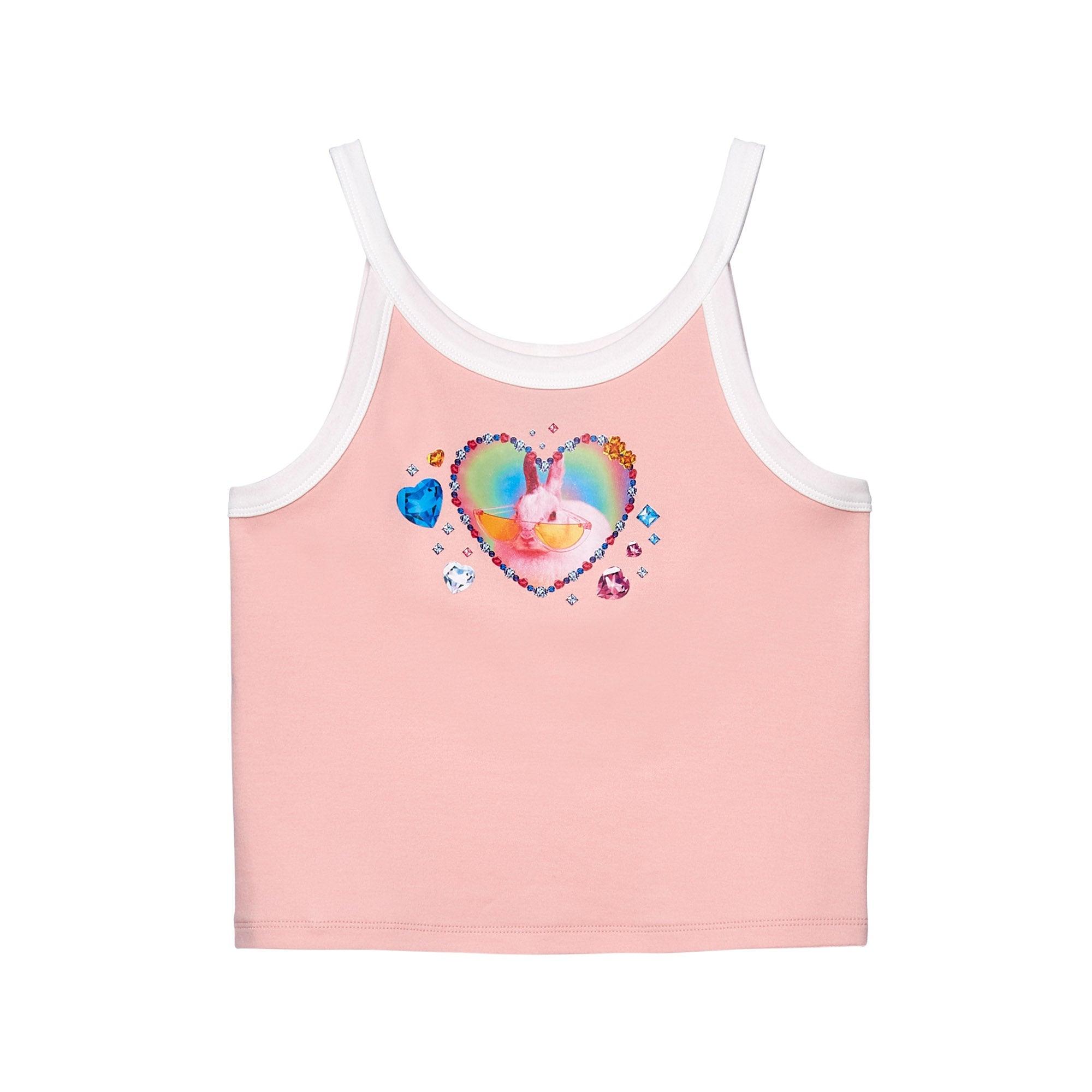 Bunny Heart Tank Top Pink - Jelly Bunny Thailand Official Online Store