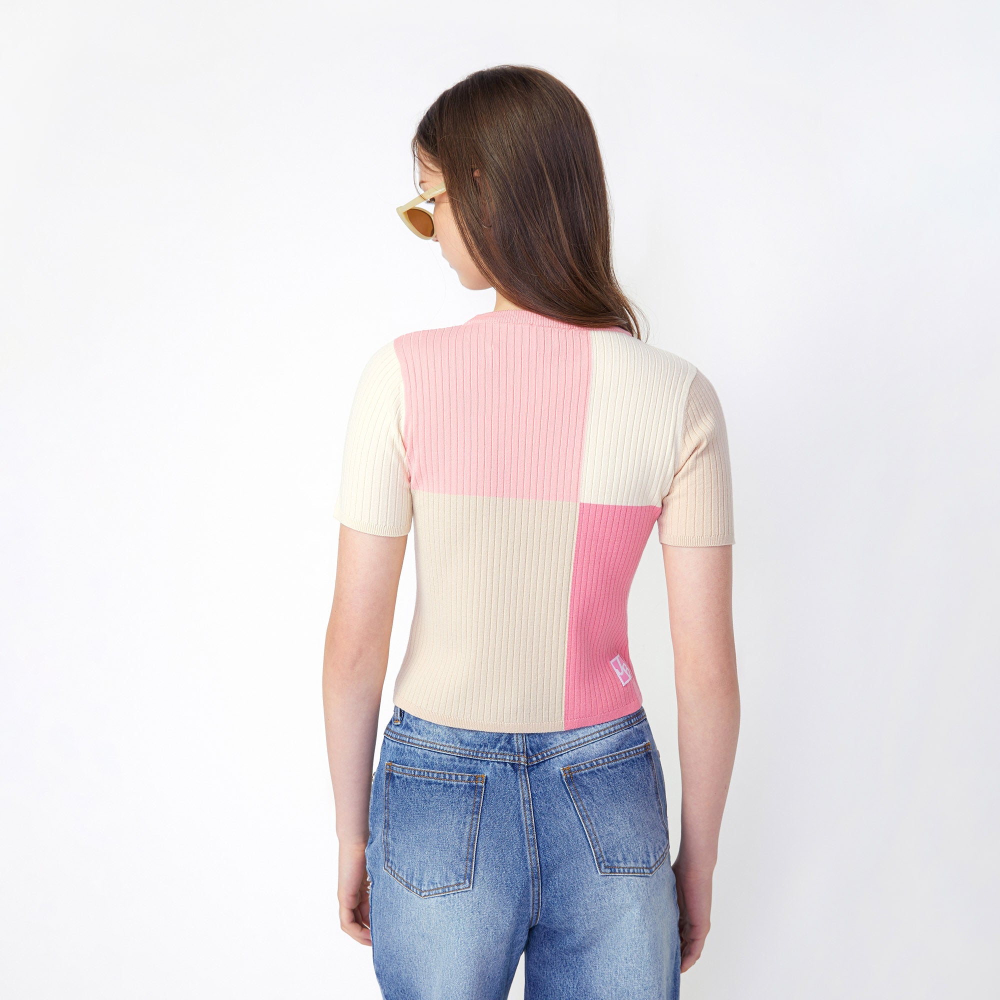 Patchy Knitted Shirt Multi Color - Jelly Bunny Thailand Official Online Store