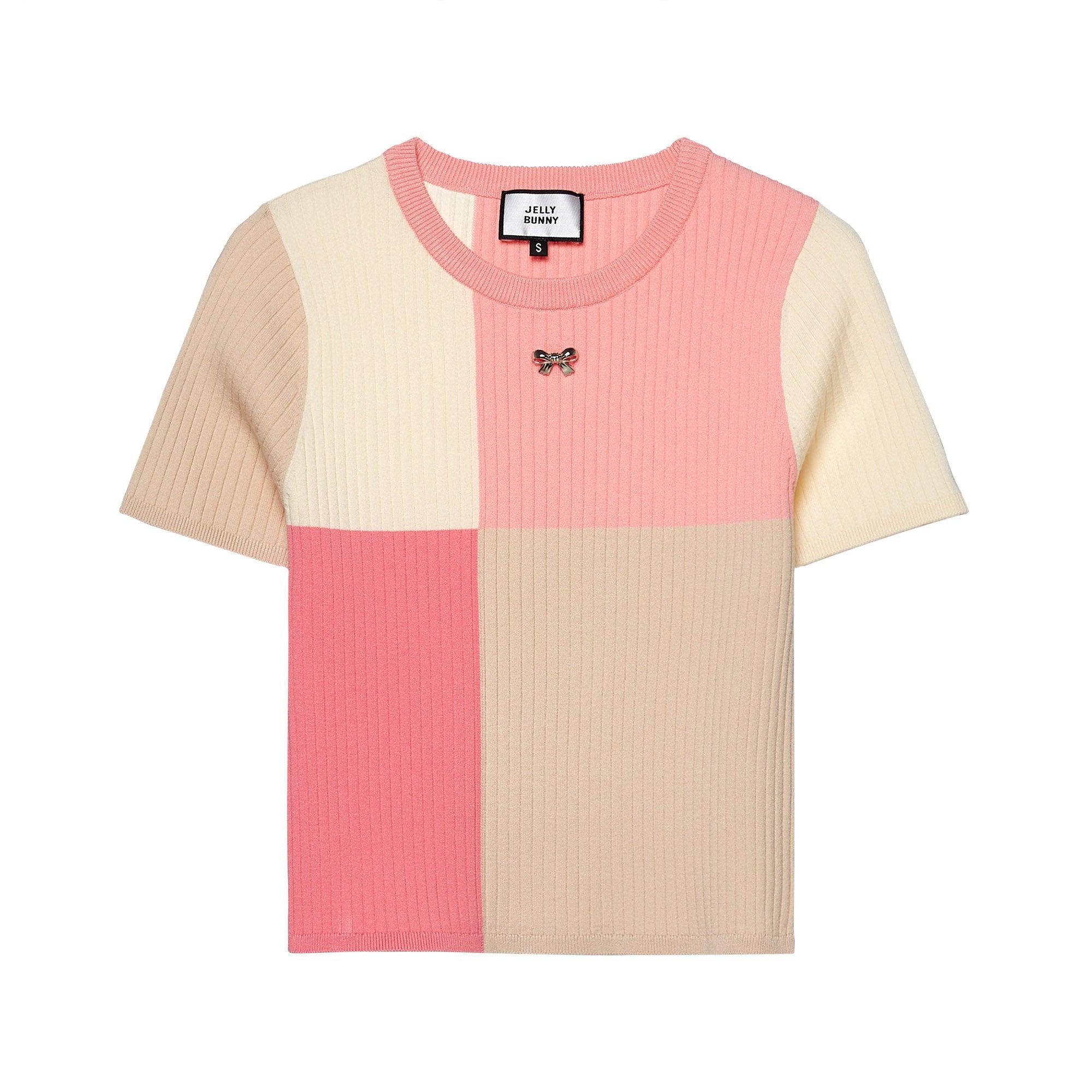 Patchy Knitted Shirt Multi Color - Jelly Bunny Thailand Official Online Store