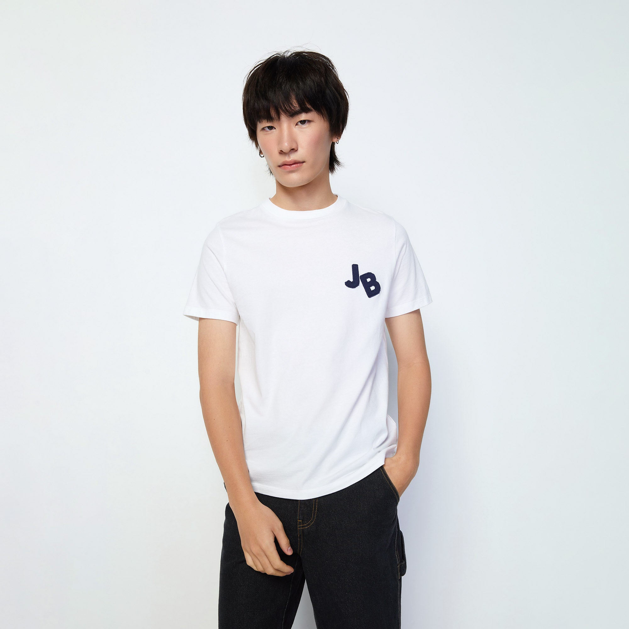 Jb Classic Plain T-Shirt White - Jelly Bunny Thailand Official Online Store