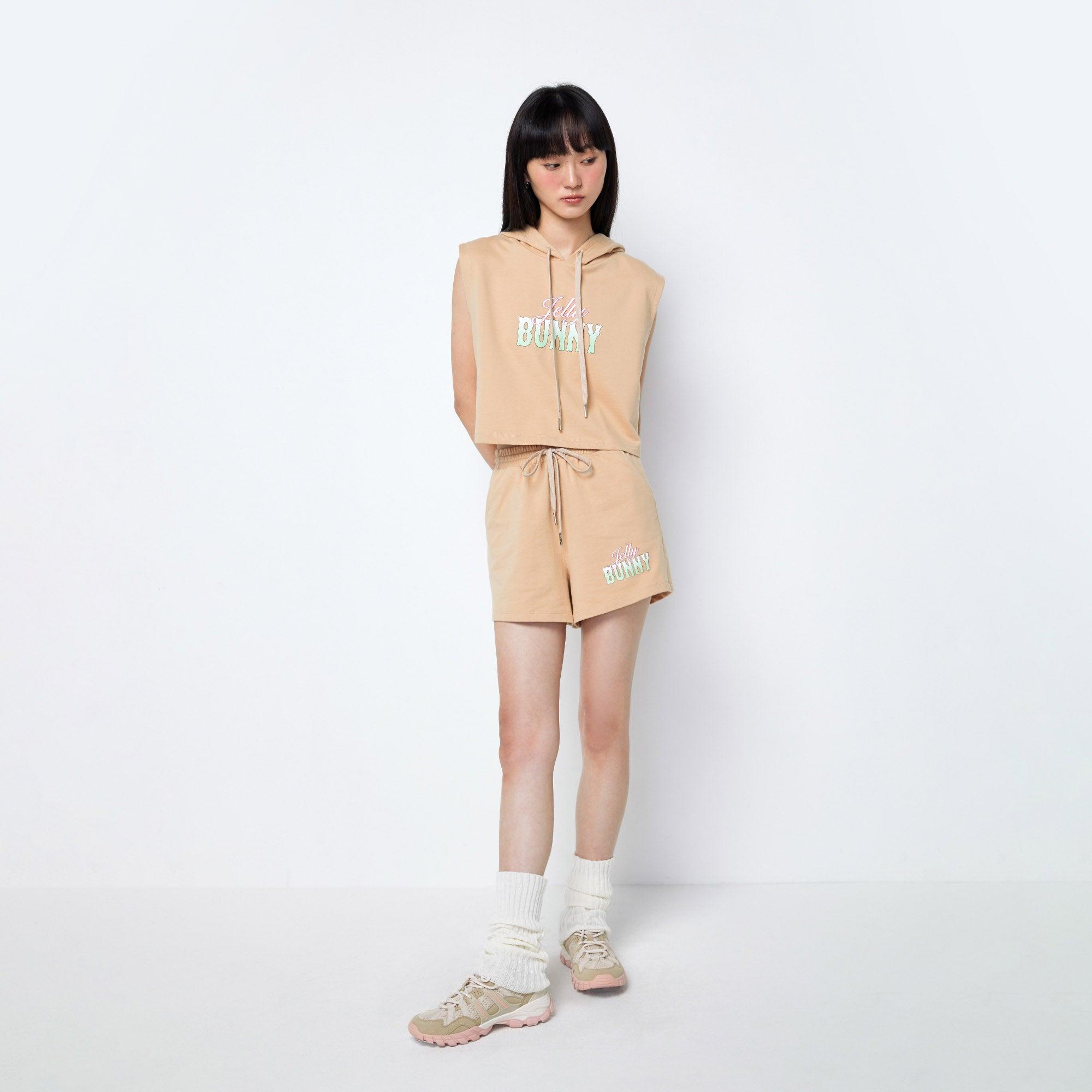 Lila Crop Top Pullover Beige - Jelly Bunny Thailand Official Online Store