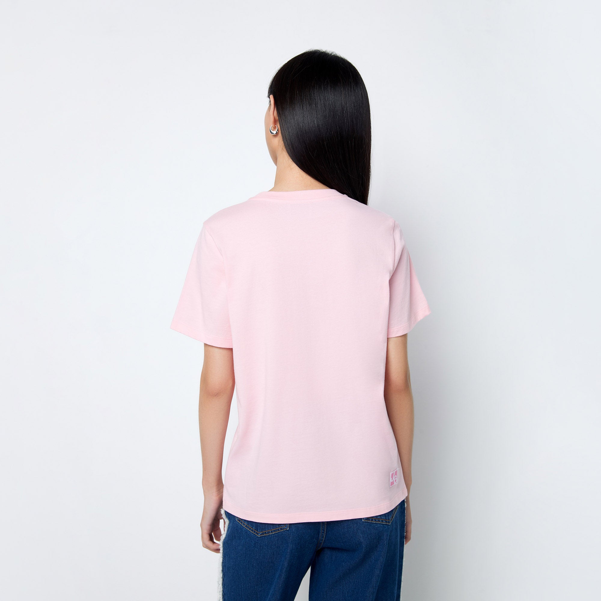 Embroidered Classic T-Shirt Pink - Jelly Bunny Thailand Official Online Store