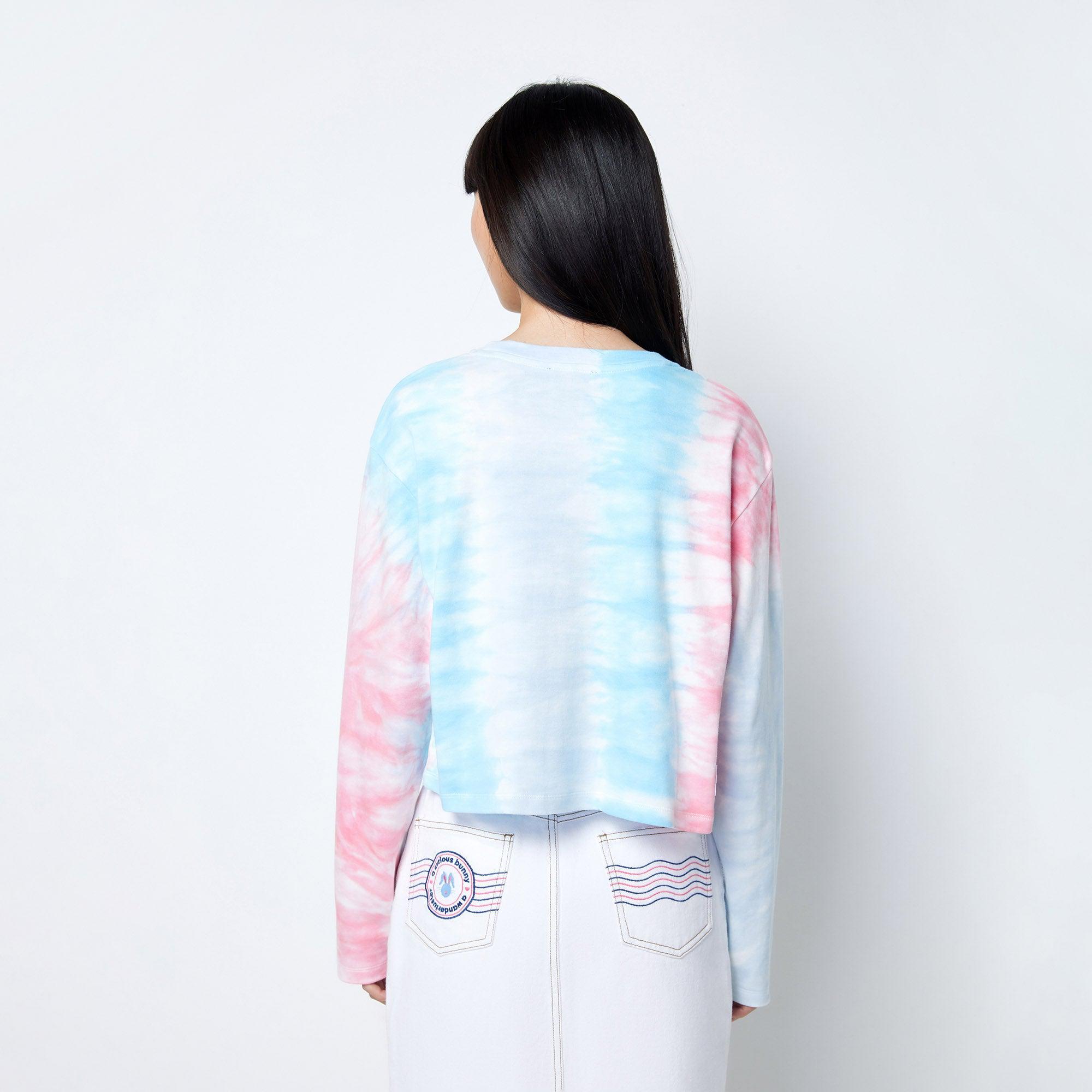 Jb Whimsy Street Tie-Dye Long Sleeve Cropped T-Shirt Multi Color - Jelly Bunny Thailand Official Online Store