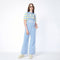 Washed Denim Bunnies Overalls  Blue