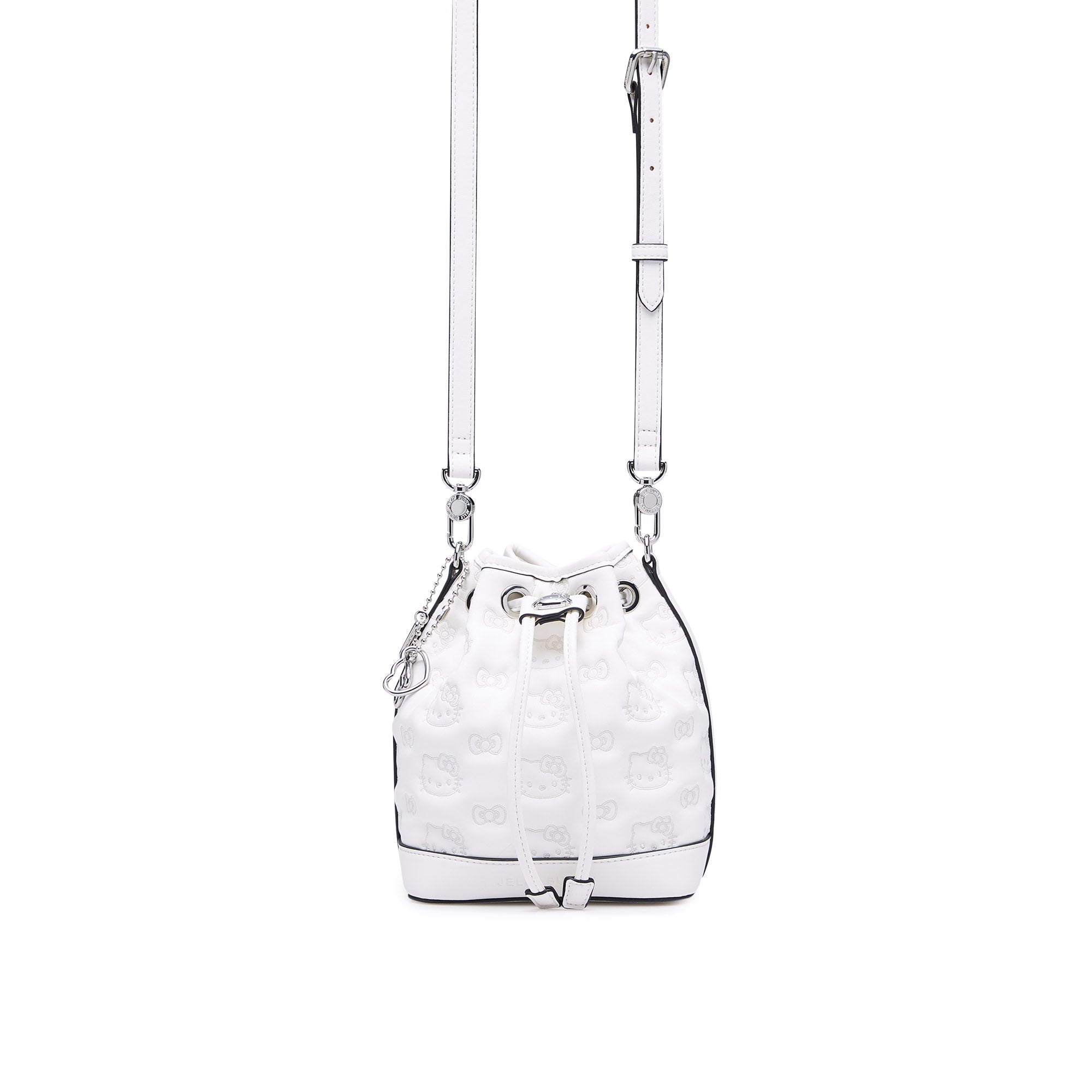 Quilty Kitty Bucket Bag White